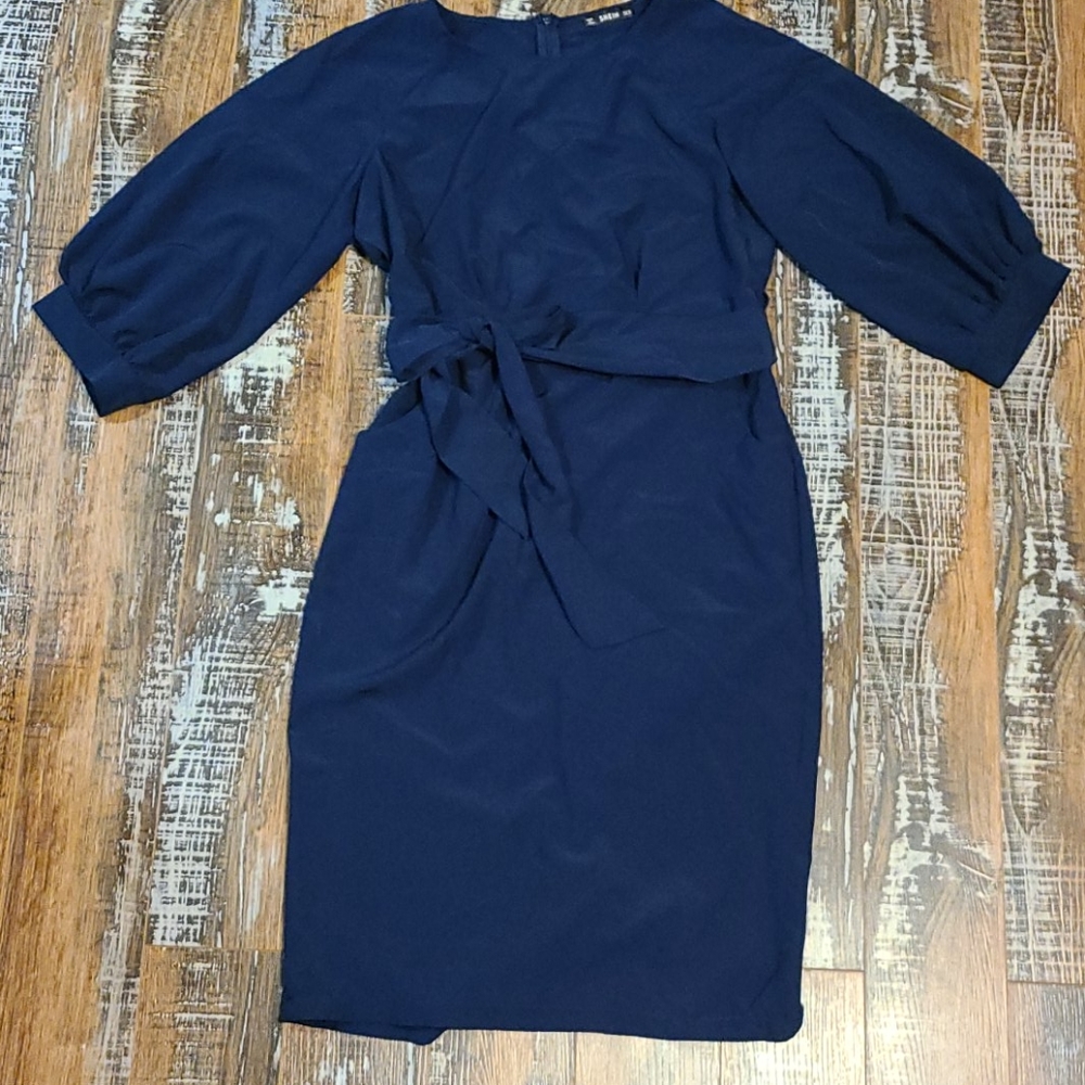 Blue XL dress shein